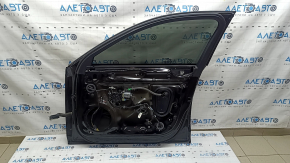 Дверь в сборе передняя правая Audi A4 B9 17-19 черный LY9B, keyless, царапины на молдинге, тычка