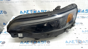 Ansamblu far LED față stânga Jeep Cherokee KL 19-23, lustruit, tip pânză de păianjen