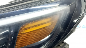 Фара передняя левая в сборе Jeep Cherokee KL 19-23 LED, под полировку, паутинка