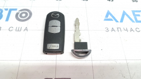 Ключ Mazda CX-9 16-20 smart, 3 кнопки, полез хром, потерт, царапины нет фрагмента корпуса