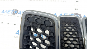 Решетка радиатора grill Jeep Cherokee KL 19-23 рест хром комплект 7шт, песок