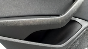 Panou ușă spate stânga negru pentru Audi A4 B9 17-19, cotieră din piele neagră, inserție din piele neagră, Bang & Olufsen, necesită curățare, lovitură