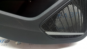 Panou ușă spate stânga negru pentru Audi A4 B9 17-19, cotieră din piele neagră, inserție din piele neagră, Bang & Olufsen, necesită curățare, lovitură