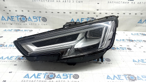 Ansamblu far față stânga pentru Audi A4 B9 17-19 Full LED, nisip, zgârieturi