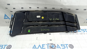 Решетка переднего бампера левая Audi A4 B9 17-17 s-line, без радара, светлый хром, песок