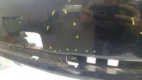 Bara spate nefinisată pentru Audi A4 B9 17-19 S-Line, pentru 4 senzori de parcare, cu suport central, fără mufă, neagră, lovituri, zgârieturi, suporturi rupte