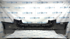 Bara spate nefinisată pentru Audi A4 B9 17-19 S-Line, pentru 4 senzori de parcare, cu suport central, fără mufă, neagră, lovituri, zgârieturi, suporturi rupte