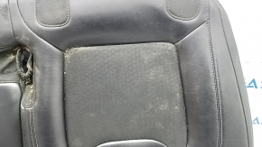 Подушка заднего ряда сидений Jeep Cherokee KL 19-22 кожа черная + ткань, примята, под химчистку