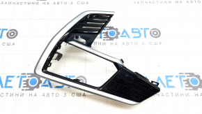 Ornamente laterale stânga BMW X7 G07 19-22 Fineline/metal, aspect lemn, zgârieturi, urme de zgârieturi