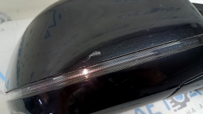 Ansamblu oglindă retrovizoare dreapta pentru BMW X7 G07 19-22, 9 pini, semnalizare, încălzire, memorie, BSM, cameră, Shadow-Line, negru, zgârieturi, nisip