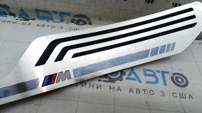 Вставка накладки порога задняя левая BMW X7 G07 19-26 хром с подсветкой под 6 мест, M-Sport, царапины