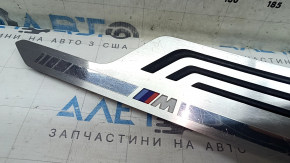 Вставка накладки порога задняя левая BMW X7 G07 19-26 хром с подсветкой под 6 мест, M-Sport, царапины
