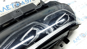 Фара передняя правая в сборе BMW X7 G07 19-22 LED с кронштейном и уплотнителем, песок, мелкие царапины