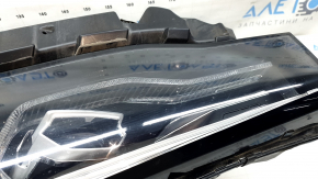 Фара передняя левая в сборе BMW X7 G07 19-22 LED с кронштейном и уплотнителем, песок, царапины, сломано крепление