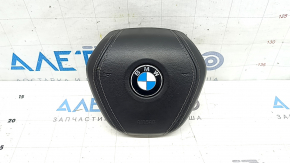Airbag în volanul șoferului pentru BMW 5 G30 17-23, negru, piele