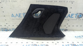 Накладка задней стойки задняя левая BMW X7 G07 19-26 алькантара Schwarz под динамик, с заглушкой, царапины