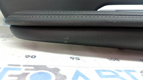 Обшивка арки задняя левая верхняя BMW X7 G07 19-22 кожа Vernasca, Schwarz, вставка под дерево Fineline/metal с молдингом, подлокотник черная кожа, примято, царапины, тычки, сломано крепление