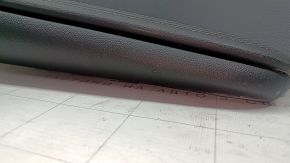 Ornamente arc superior spate dreapta BMW X7 G07 19-22, piele Vernasca, Schwarz, inserție lemn Fineline/metal cu mulaj, cotieră din piele neagră, îndoită, zgârieturi, lovituri, elemente de fixare rupte