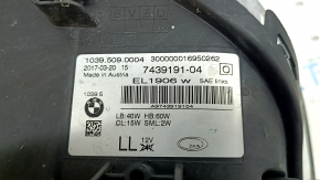 Фара передняя левая в сборе BMW 5 G30 17-20 LED Corona Rings S524A с креплением, под полировку