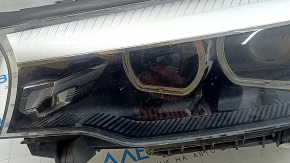 Фара передняя левая в сборе BMW 5 G30 17-20 LED Corona Rings S524A с креплением, под полировку