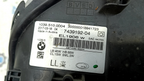 Фара передняя правая в сборе BMW 5 G30 17-20 LED Corona Rings S524A с креплением, под полировку