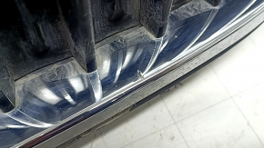 Решетка радиатора grill в сборе BMW 5 G30 17-22 с жалюзи дефлектором радиатора, с моторчиком, хром, песок, вздулся хром, царапины