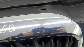 Решетка радиатора grill в сборе BMW 5 G30 17-22 с жалюзи дефлектором радиатора, с моторчиком, хром, песок, вздулся хром, царапины