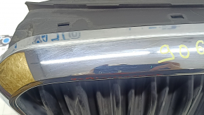 Решетка радиатора grill в сборе BMW 5 G30 17-22 с жалюзи дефлектором радиатора, с моторчиком, хром, песок, вздулся хром, царапины