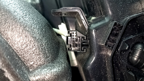 Торпедо передняя панель с AIRBAG BMW 5 G30 17-23 кожа черная с Elfenbein-Weiss, под чистку, ржавый пиропатрон