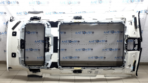 Обшивка потолка BMW X7 G07 19-26 под панораму и дефлектора обдува 3 ряда, алькантара, Schwarz, с дефлекторами обдува, с плафонами, с микрофонами, под чистку, царапины, надрыв