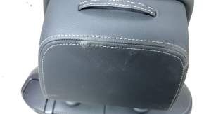Сидение 2 ряда левое BMW X7 G07 19-22 с airbag, электрическое, подогрев, под 6 мест, кожа Vernasca, Schwarz, потёртость на коже