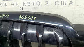 Решетка радиатора grill BMW X7 G07 19-22 без ночного видения, под камеру, Shadow Line, сломано крепление, песок, скол