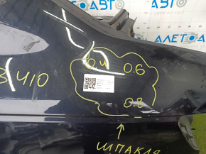 Четверть крыло задняя левая Audi A4 B9 17-19 отпилена, синяя, после ремонта, тычки