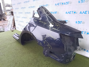 Четверть крыло задняя левая Audi A4 B9 17-19 отпилена, синяя, после ремонта, тычки