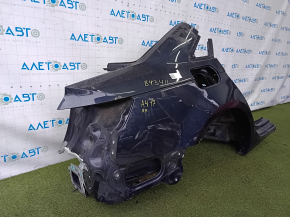 Четверть крыло задняя правая Audi A4 B9 17-19 отпилена, синяя, тычки