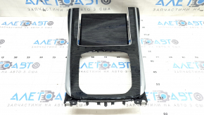 Накладка центральной консоли BMW X7 G07 19-22 под дерево Fineline Stripe, потёртость, сломаны крепления