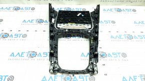 Накладка центральной консоли BMW X7 G07 19-22 под дерево Fineline Stripe, потёртость, сломаны крепления