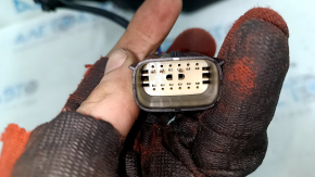 Зеркало боковое левое в сборе Ford Mustang mk6 15-23 3 пина, белое, царапины