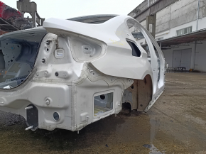 Aripă spate dreapta BMW 5 G30 17-23 pe caroserie, alb, gaură nefabricată