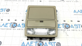 Плафон освещения передний Toyota Camry v40 бежевый, без люка, царапина