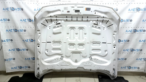 Капот голый Ford Mustang mk6 18-23 рест под воздуховоды, алюминий, белый YZ, песок
