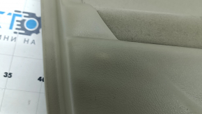 Обшивка двери карточка передняя левая Toyota Camry v40 бежевая с коричневым, вставка пластик, подлокотник велюр, под химчистку, побелел пластик, без управления, царапины