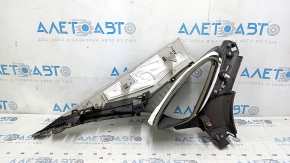 Накладка задней стойки верхняя правая Lincoln MKZ 13-16 серая, в сборе, нет одной части, царапины, под чистку
