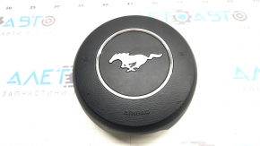 Подушка безопасности airbag в руль водительская Ford Mustang mk6 18-23 черная, потёртость