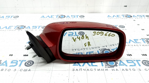 Зеркало боковое правое в сборе Toyota Camry v40 usa 3 пина, красное, надломано креплние крышки