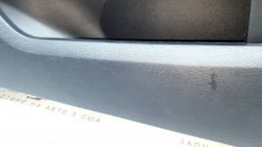 Panou ușă dreapta față negru pentru Ford Mustang mk6 18-20, inserție din material textil negru, cotiera din piele neagră, zgârieturi