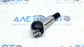 Ручка КПП Ford Mustang mk6 15-23 кожа черная, хром, царапины