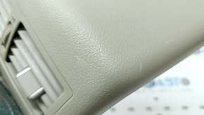 Накладка центральной консоли задняя Toyota Camry v40 бежевая, с дефлектором, царапины