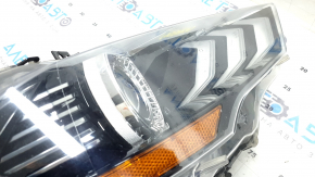 Фара передняя правая в сборе Ford Mustang mk6 18-23 LED песок