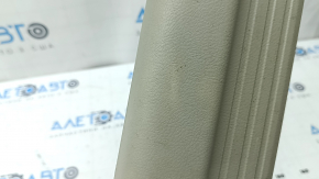 Накладка порога передняя правая Toyota Camry v40 бежевая, побелел пластик, царапины